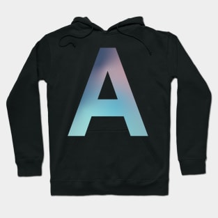 Gradient Letter A Initial Alphabet Hoodie